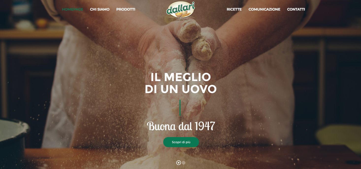 Il nuovo sito di Pasta Dallari è online